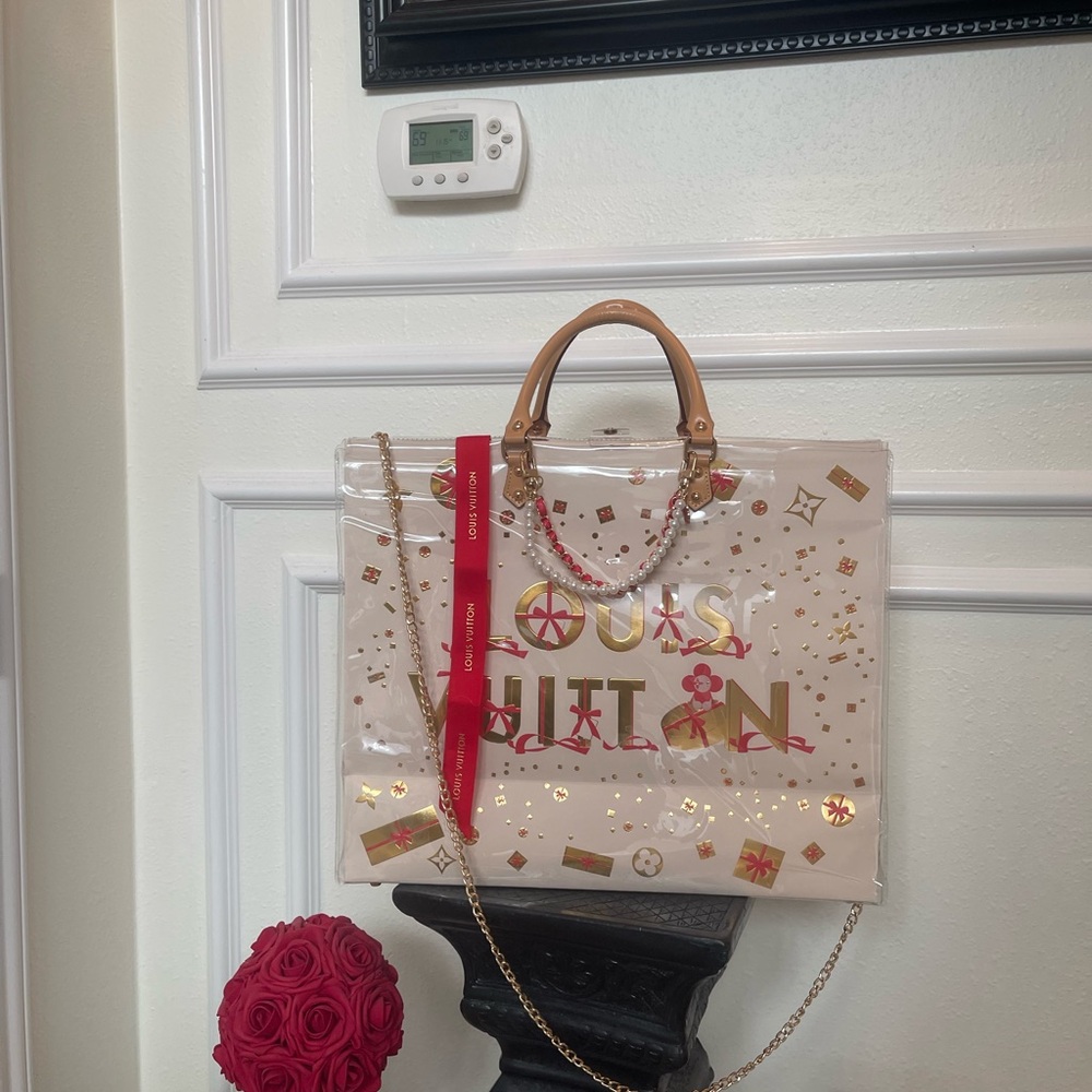 Large Louis Vuitton Holiday Edition PVC Tote